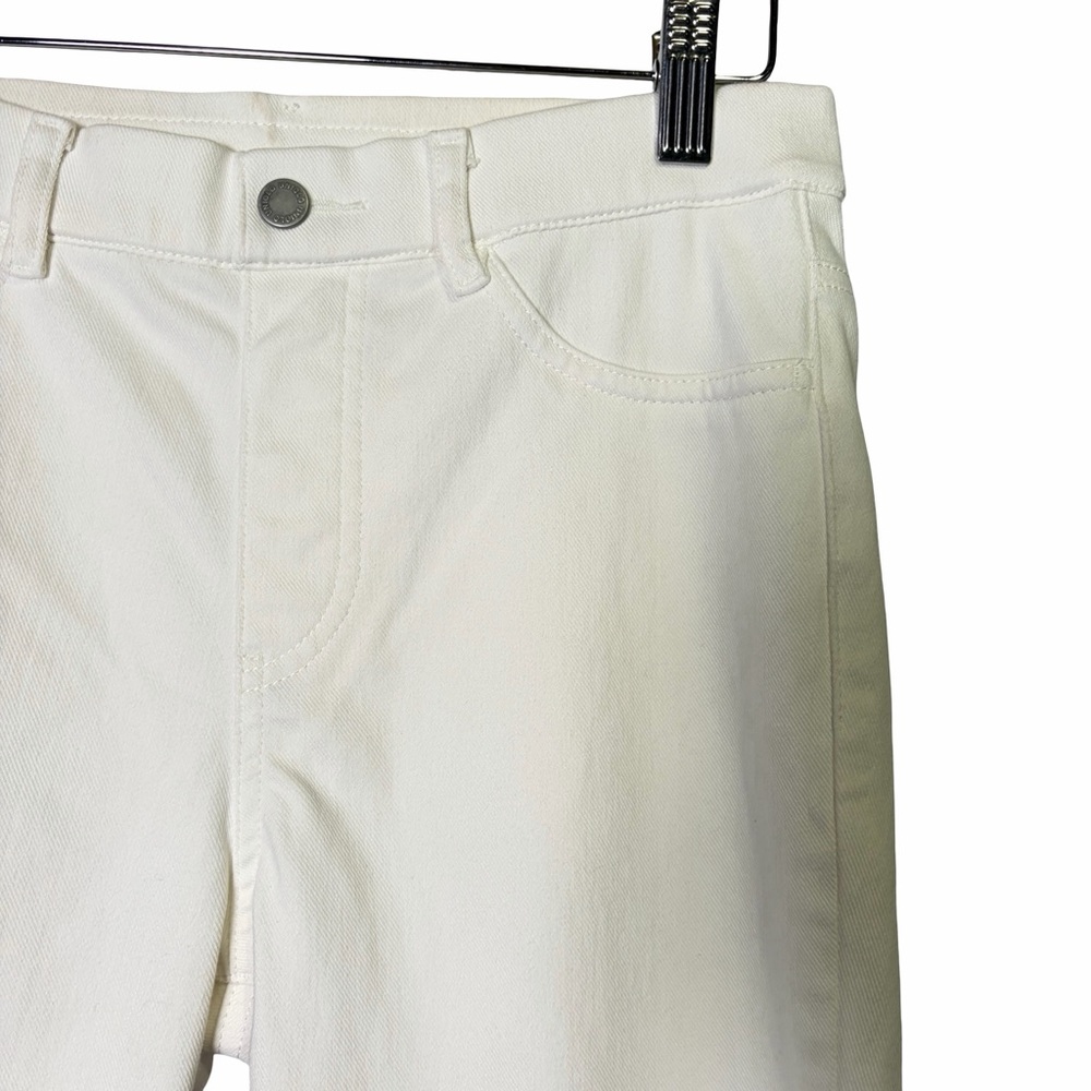 Uniqlo Ultra Stretch High Rise Cropped Denim Leggings in White , Size M 28" - Picture 3 of 12